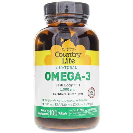 Omega-3 Fish Body Oils 1000 Mg, CTL